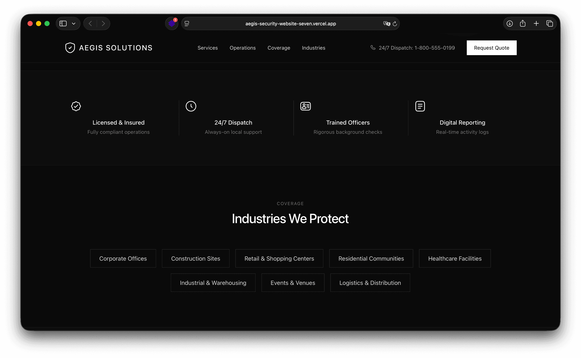 AEGIS Solutions — Brand Application